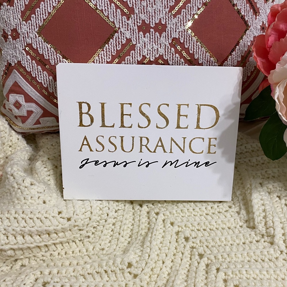 Blessed Assurance Jesus is Mine Wall Hanging